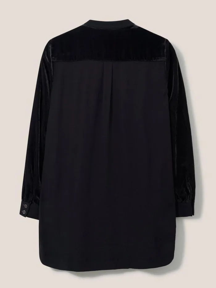 Women TUNICS White Stuff Dakota Velvet Tunic Dk Grey Women TUNICS White Stuff Dakota Velvet Tunic Dk Grey