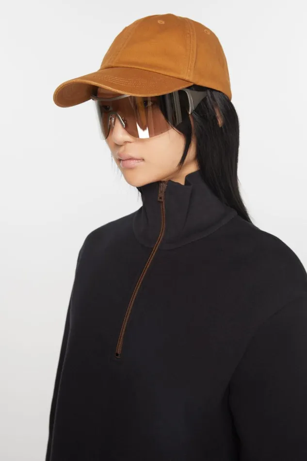 Women Twill Cap Toffee Brown Acne Studios Hats