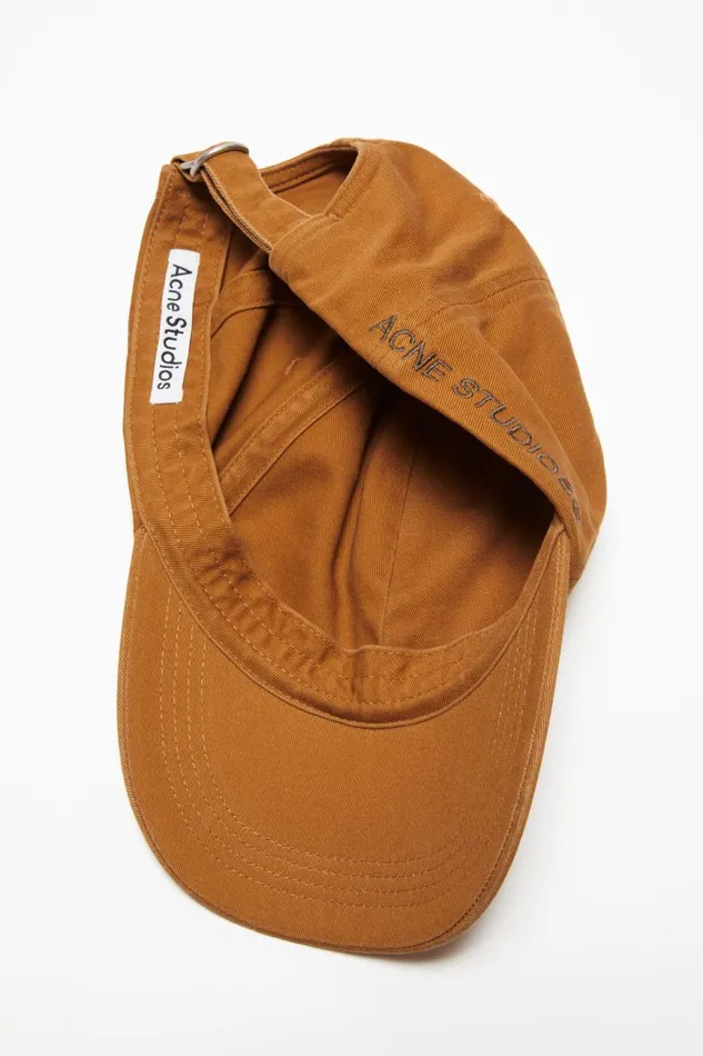 Women Twill Cap Toffee Brown Acne Studios Hats