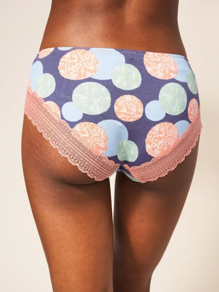 Women UNDERWEAR White Stuff Spot Shortie Grey Print