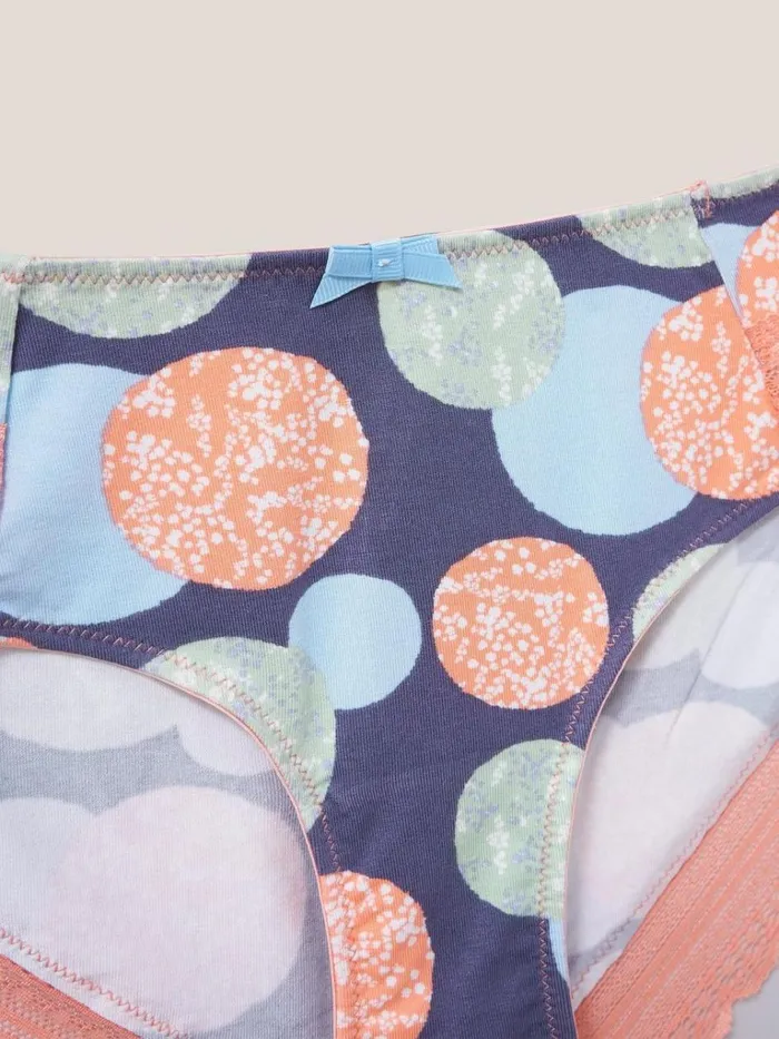 Women UNDERWEAR White Stuff Spot Shortie Grey Print