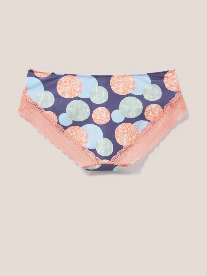 Women UNDERWEAR White Stuff Spot Shortie Grey Print