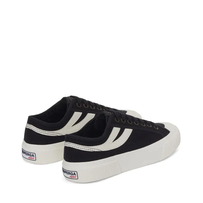 Women Unisex 2750 PANATTA 30 Sneaker BLACKWHITE AVORIO Superga Low Cut