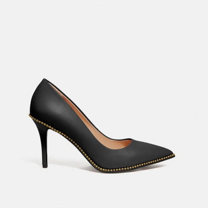 Women Waverly Pump Black Coach Heels