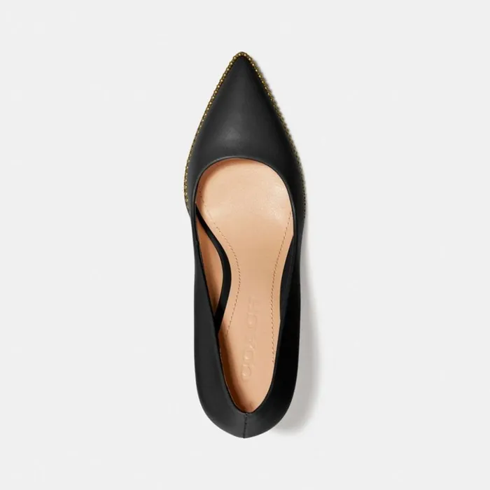 Women Waverly Pump Black Coach Heels