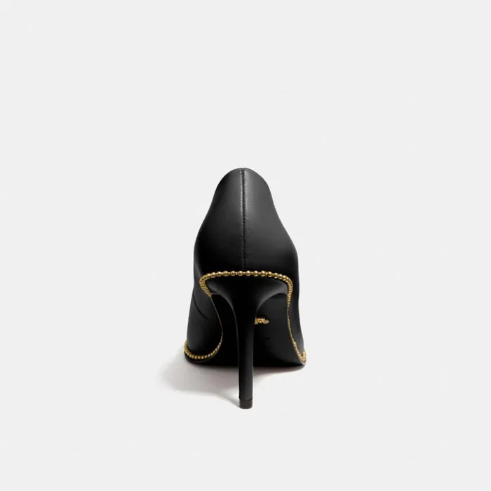 Women Waverly Pump Black Coach Heels