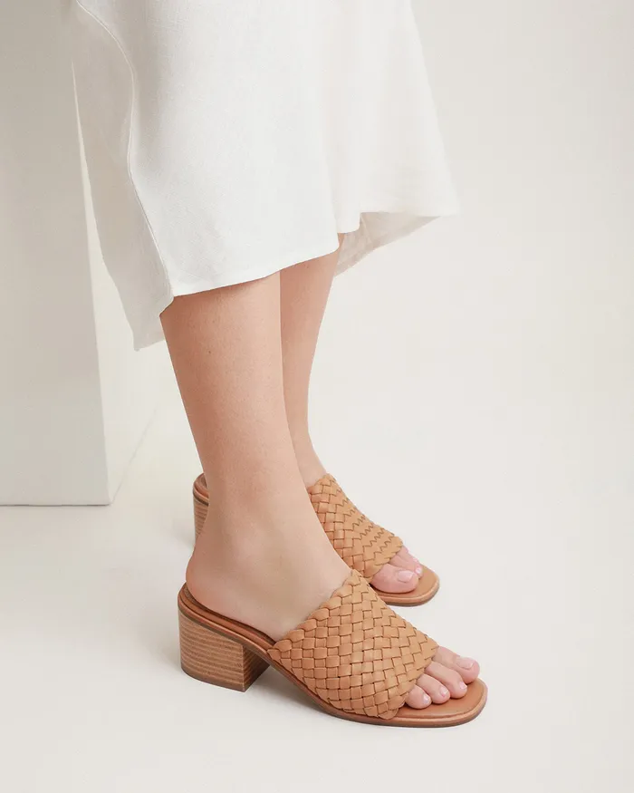 Women Whaler mid heel sandals tan leather MID SANDALS jomercer Women Whaler mid heel sandals tan leather MID SANDALS jomercer