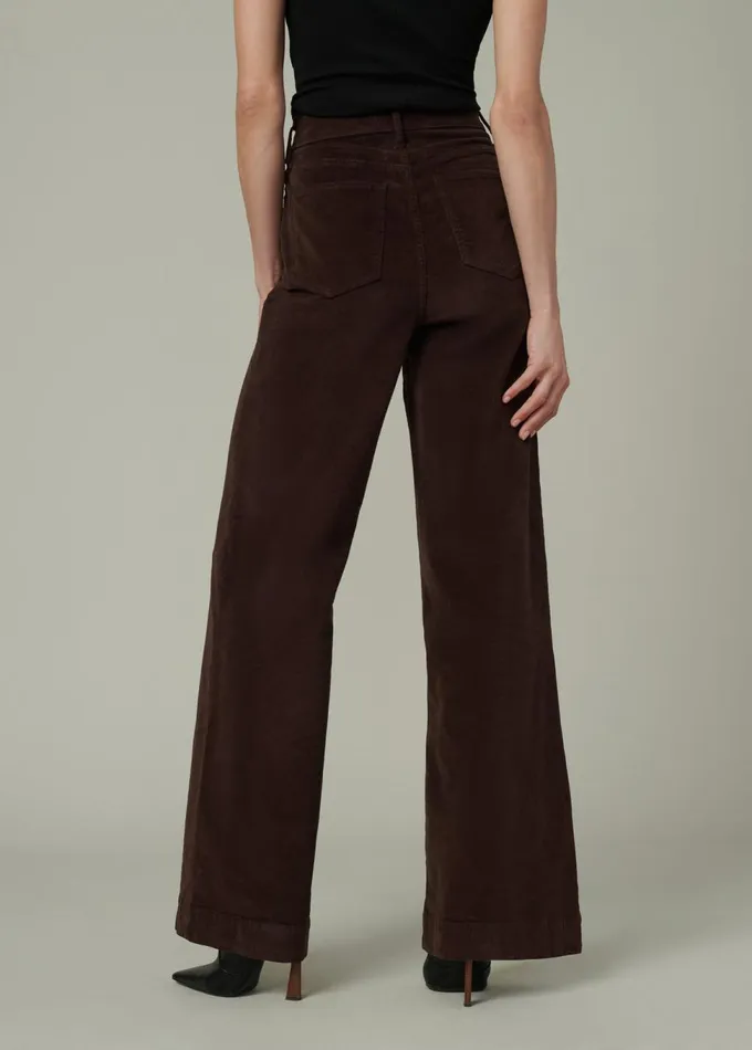 Women Wide Leg Joe039s Jeans THE MIA Coffee Bean