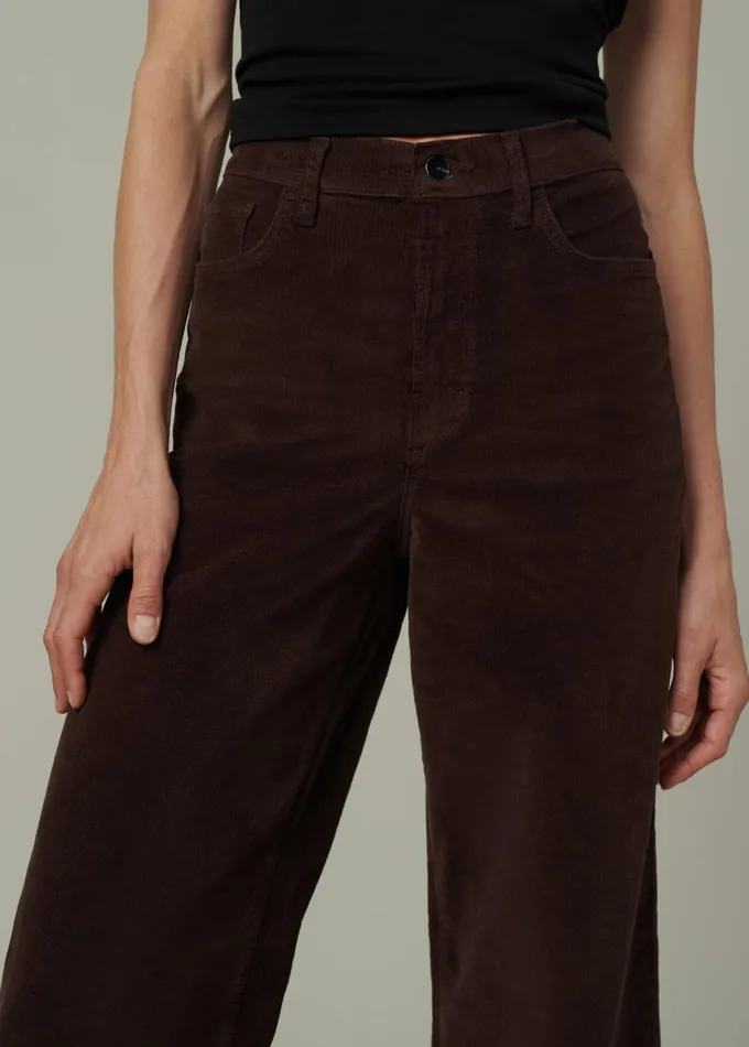 Women Wide Leg Joe039s Jeans THE MIA Coffee Bean