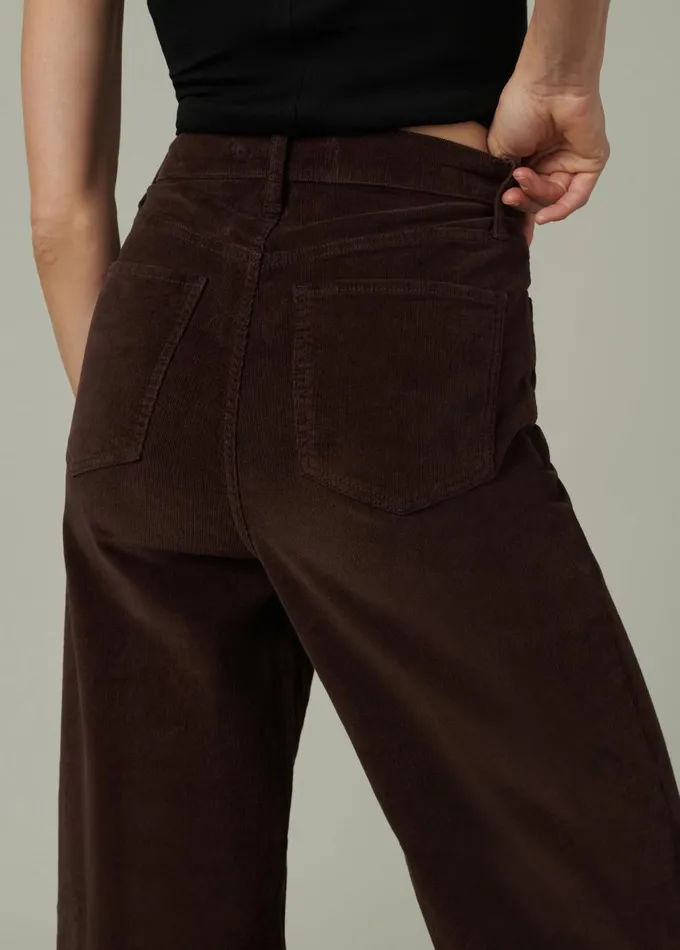 Women Wide Leg Joe039s Jeans THE MIA Coffee Bean