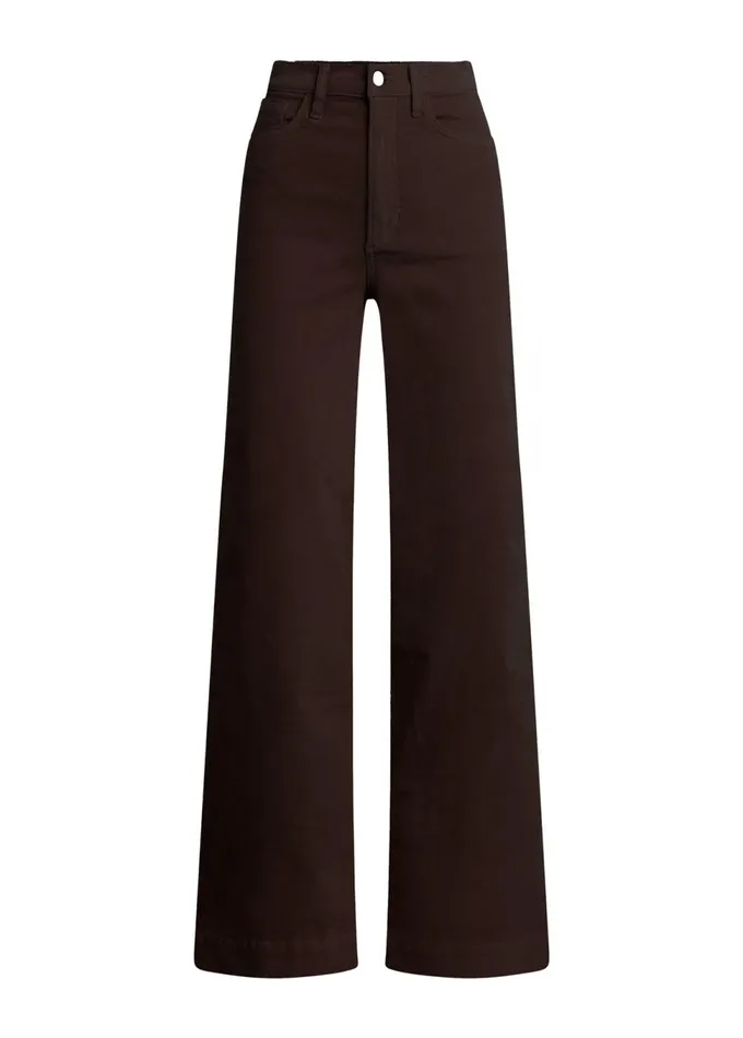 Women Wide Leg Joe039s Jeans THE MIA Coffee Bean