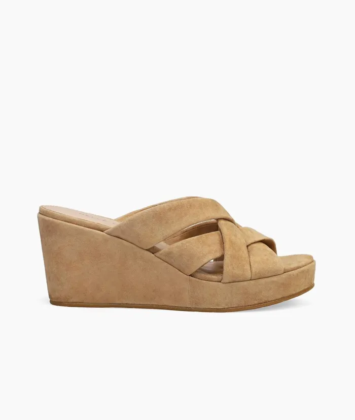 Women Wilona Wedge 8211 Latte Pelle Moda Wedges