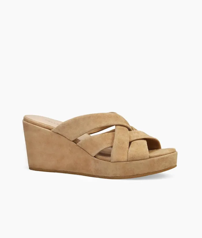 Women Wilona Wedge 8211 Latte Pelle Moda Wedges Women Wilona Wedge 8211 Latte Pelle Moda Wedges