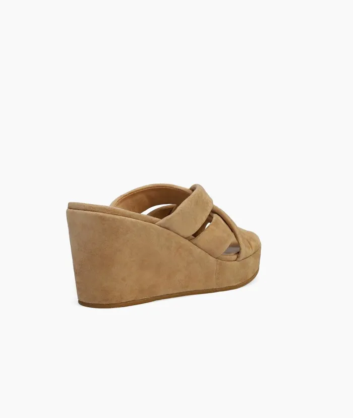 Women Wilona Wedge 8211 Latte Pelle Moda Wedges Women Wilona Wedge 8211 Latte Pelle Moda Wedges