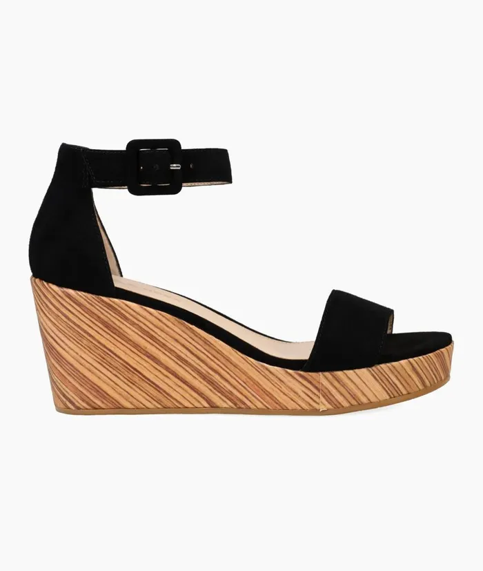 Women Witten Wedge 8211 Black Pelle Moda Wedges