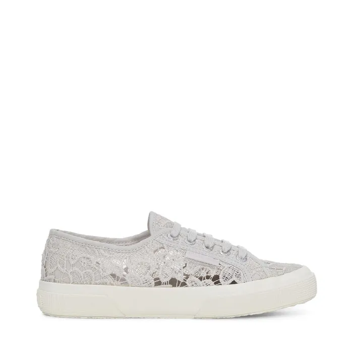 Women Woman 2750 MACRAME Sneaker GREY SILVERFAVORIO Superga Low Cut