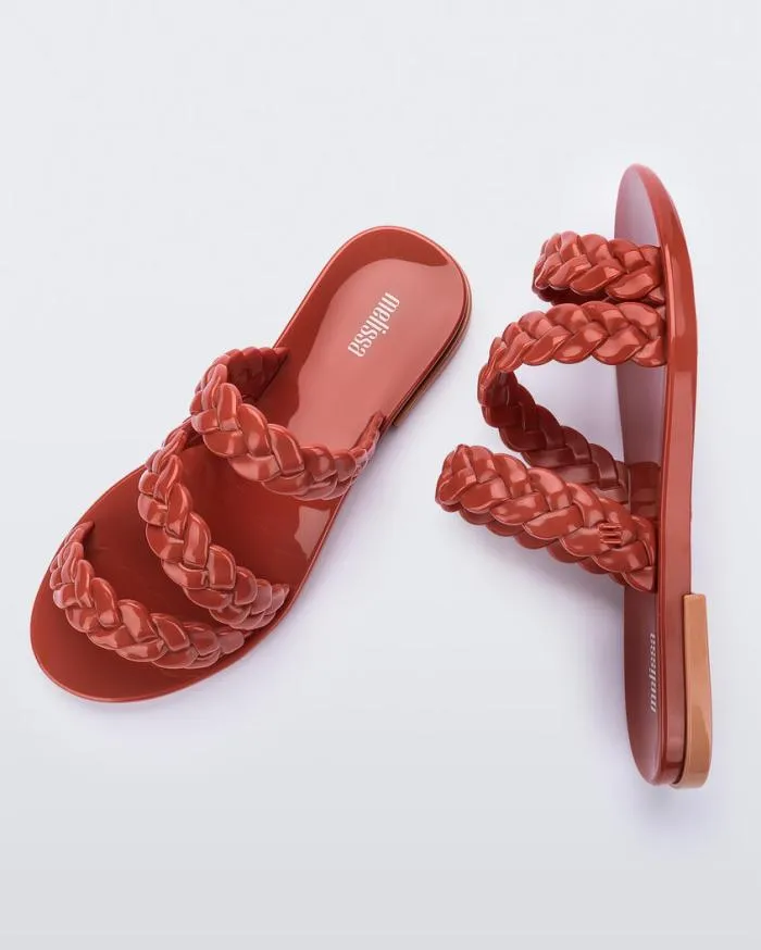 Women Wrap Brownbeige Melissa Slides