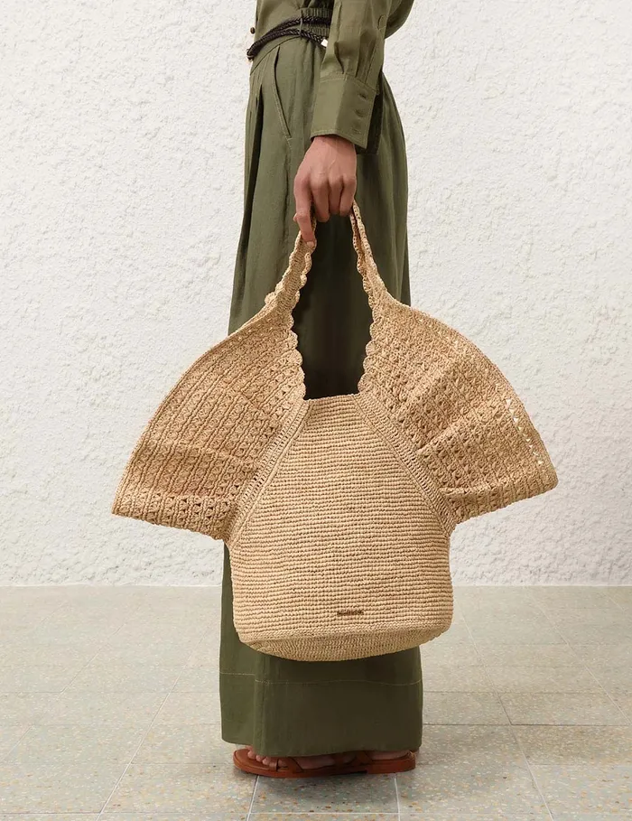 Women Zimmermann Bags Raffia Tote Natural