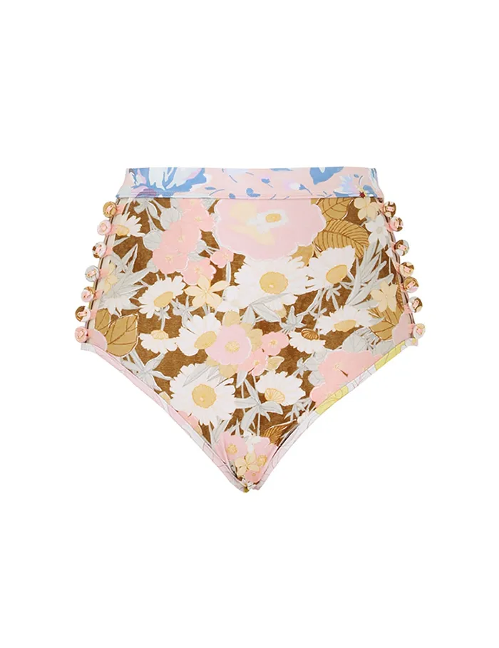 Women Zimmermann Bikinis Pop Button Pant Spliced