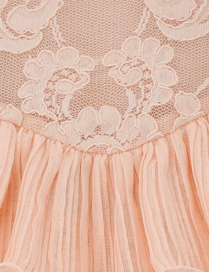 Women Zimmermann Clothing Crush Lace Frill Mini Dress Peach