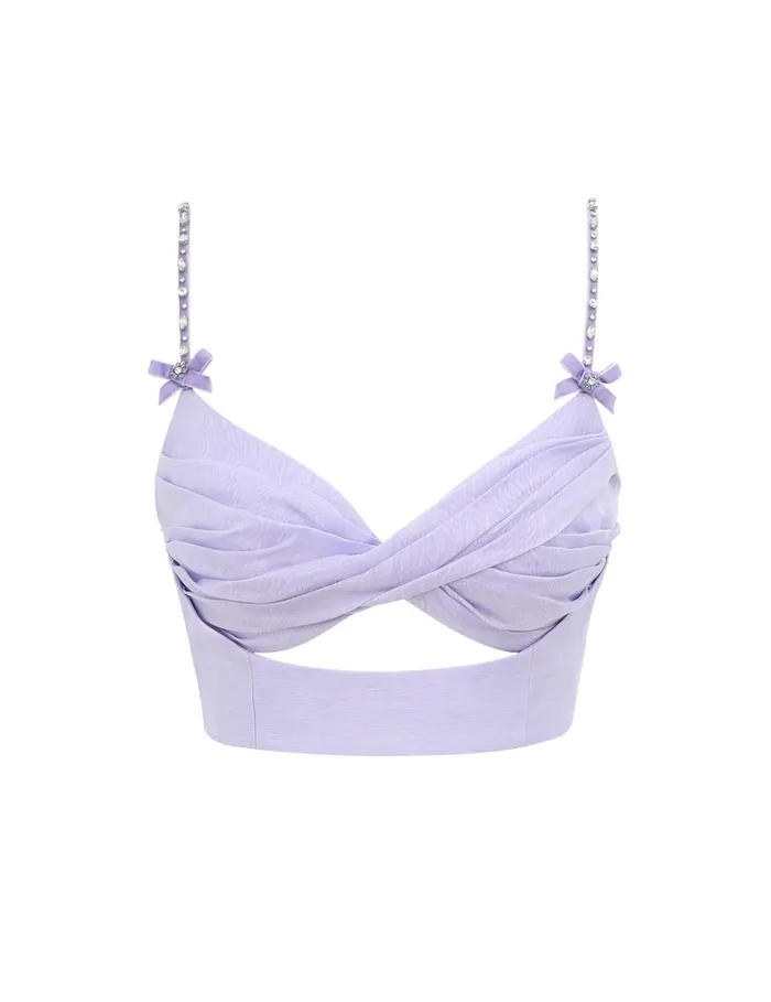Women Zimmermann Clothing Crush Twist Front Bralette Jacaranda