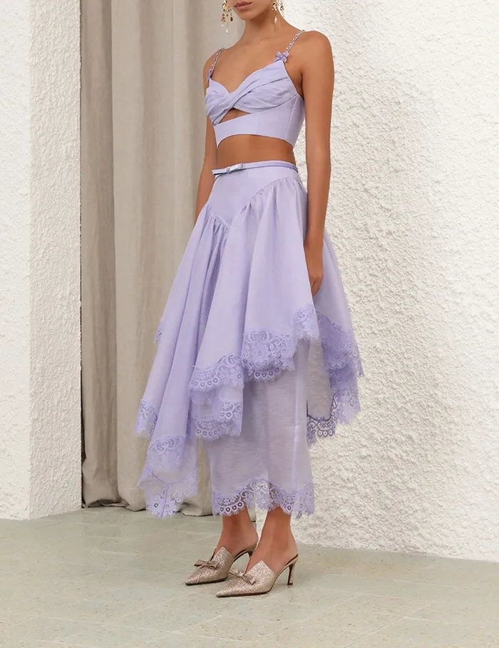 Women Zimmermann Clothing Crush Twist Front Bralette Jacaranda