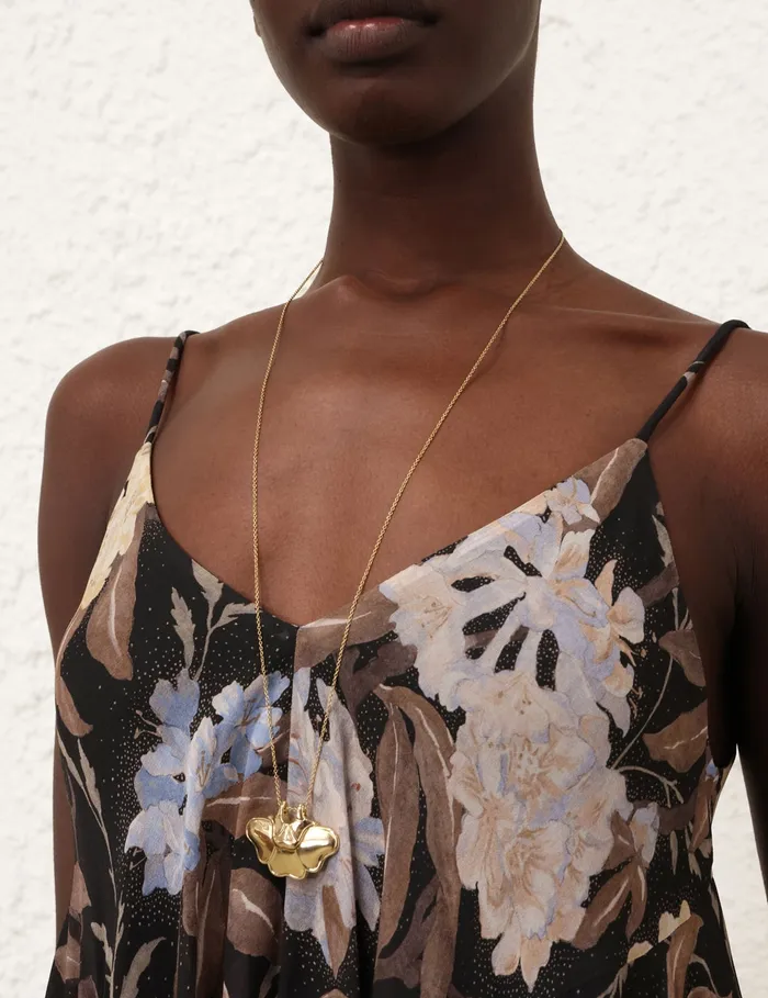 Women Zimmermann Clothing Eden Handkerchief Top Black Inca Lily