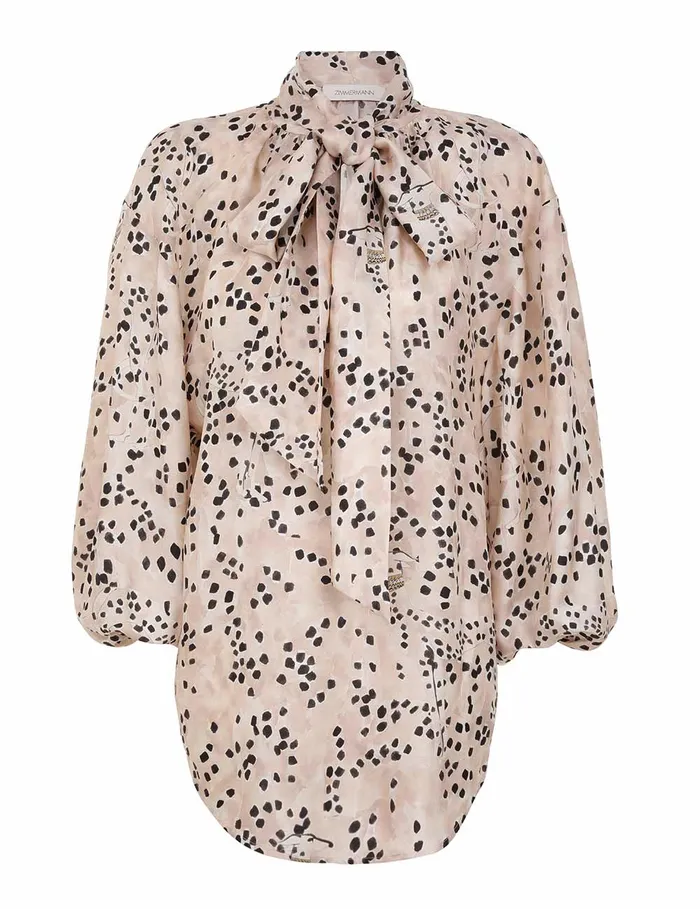 Women Zimmermann Clothing Illustration Billow Blouse Dalmatian Dot