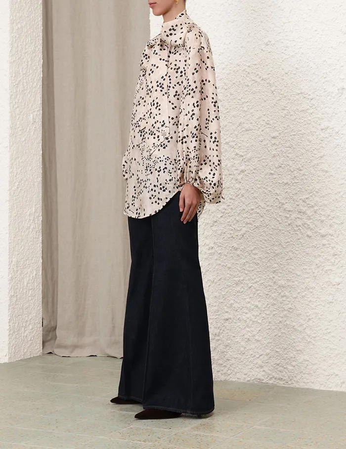 Women Zimmermann Clothing Illustration Billow Blouse Dalmatian Dot