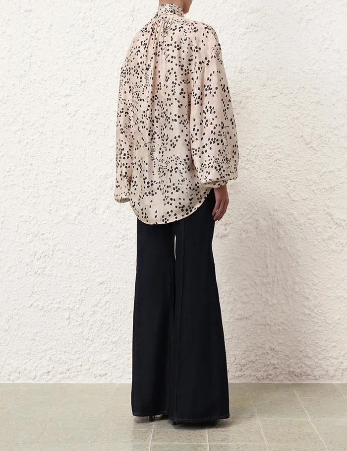 Women Zimmermann Clothing Illustration Billow Blouse Dalmatian Dot