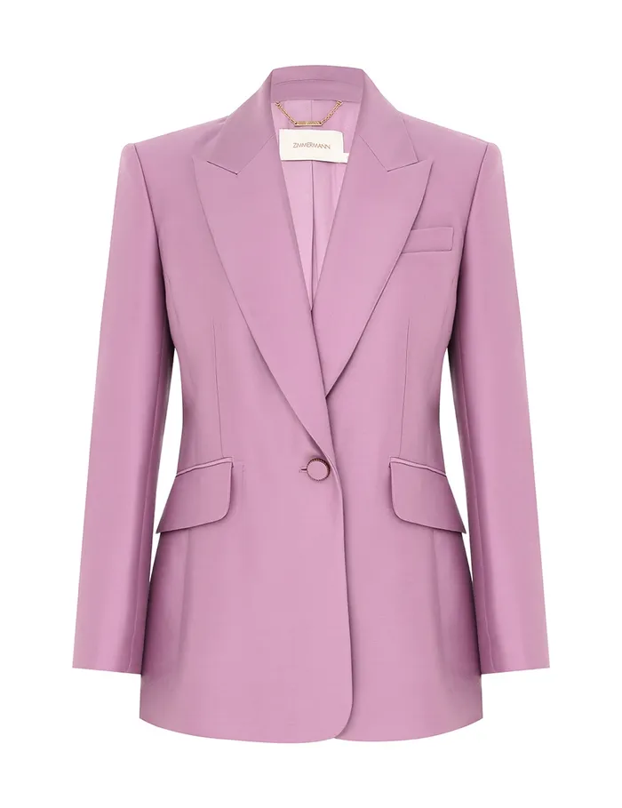 Women Zimmermann Clothing Illustration Tailored Jacket Lilac