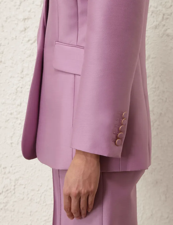 Women Zimmermann Clothing Illustration Tailored Jacket Lilac