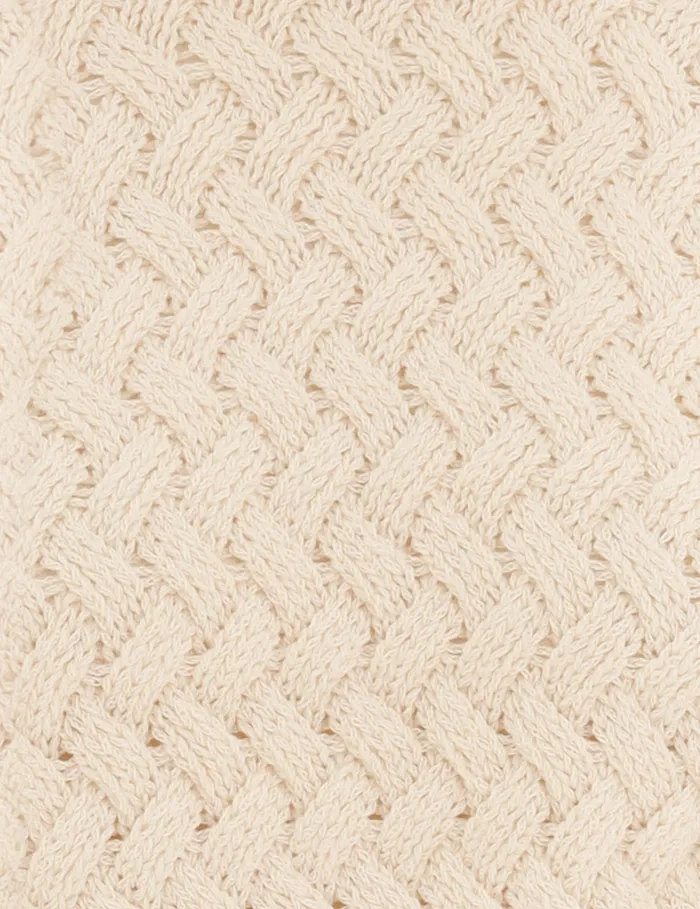 Women Zimmermann Clothing Illustration Textured Sweater Cream