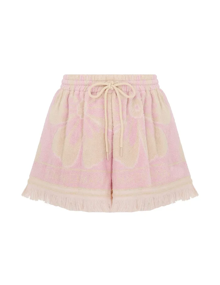 Women Zimmermann Clothing Pop Towelling Shorts Pinkcream