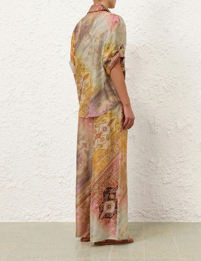 Women Zimmermann Clothing Tallow Relaxed Shirt Ombre Multi
