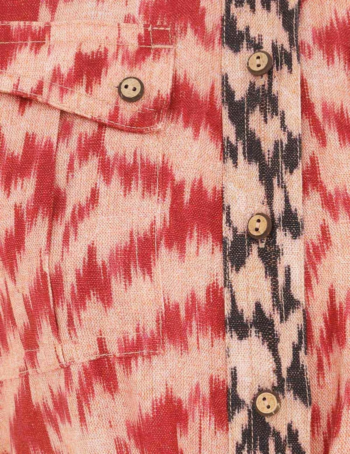 Women Zimmermann Clothing Wylie Pocket Playsuit Red Ikat