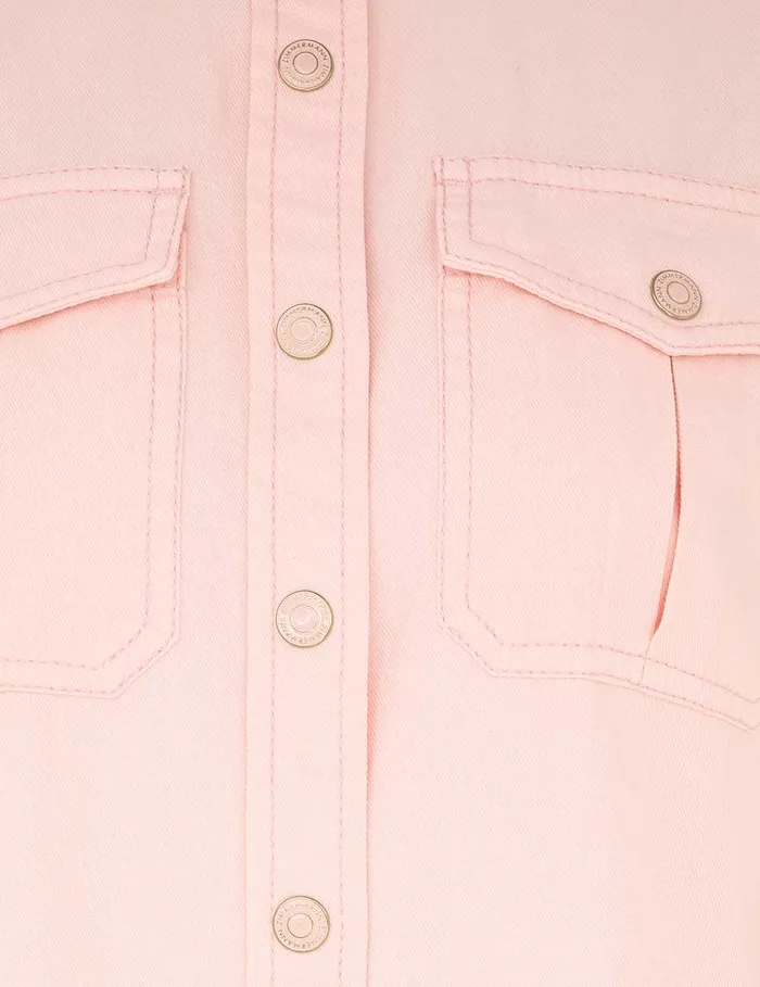 Women Zimmermann Denim Maxine Denim Body Shirt Blush