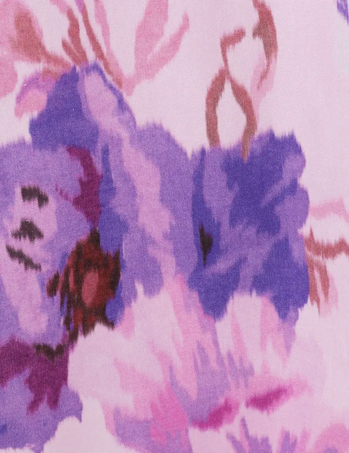 Women Zimmermann Dresses and Coverups Lightburst Puff Mini Dress Purple Floral