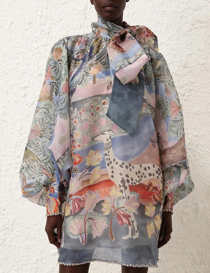 Women Zimmermann Dresses Illustration Billow Shift Eden Garden