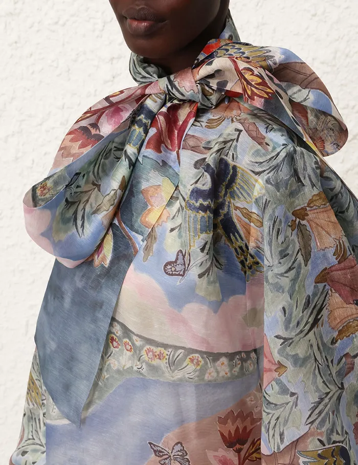 Women Zimmermann Dresses Illustration Billow Shift Eden Garden