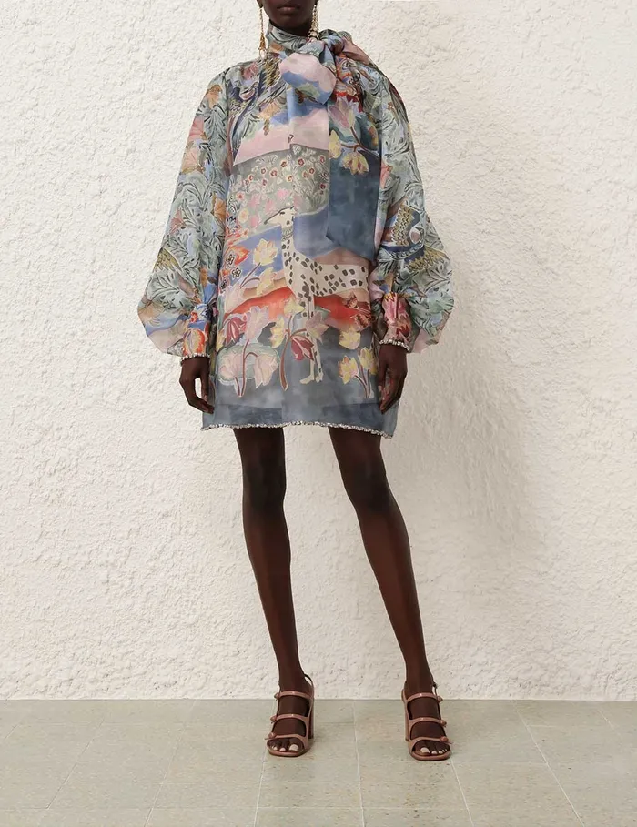 Women Zimmermann Dresses Illustration Billow Shift Eden Garden