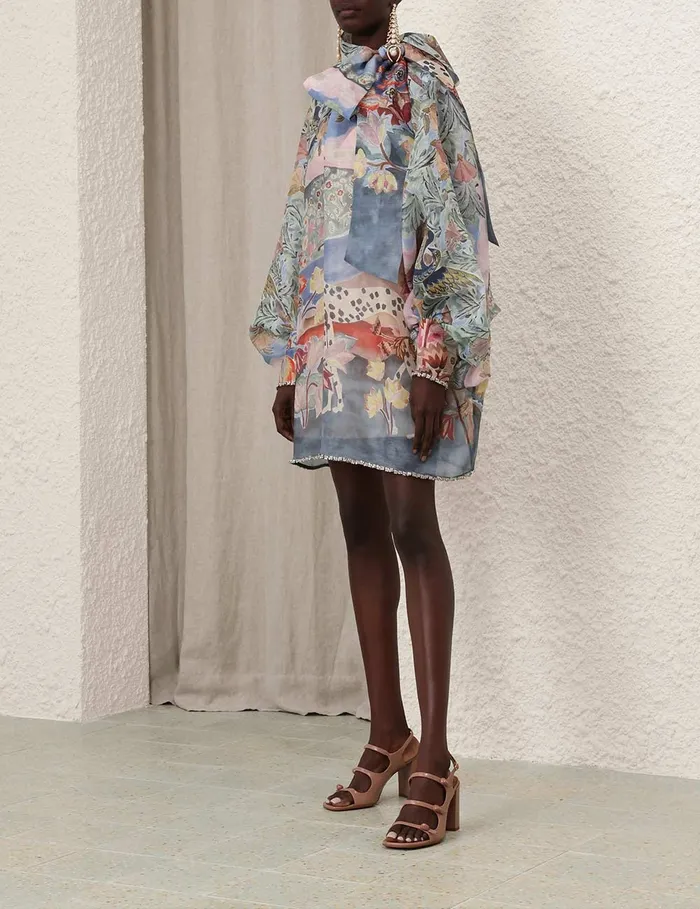 Women Zimmermann Dresses Illustration Billow Shift Eden Garden