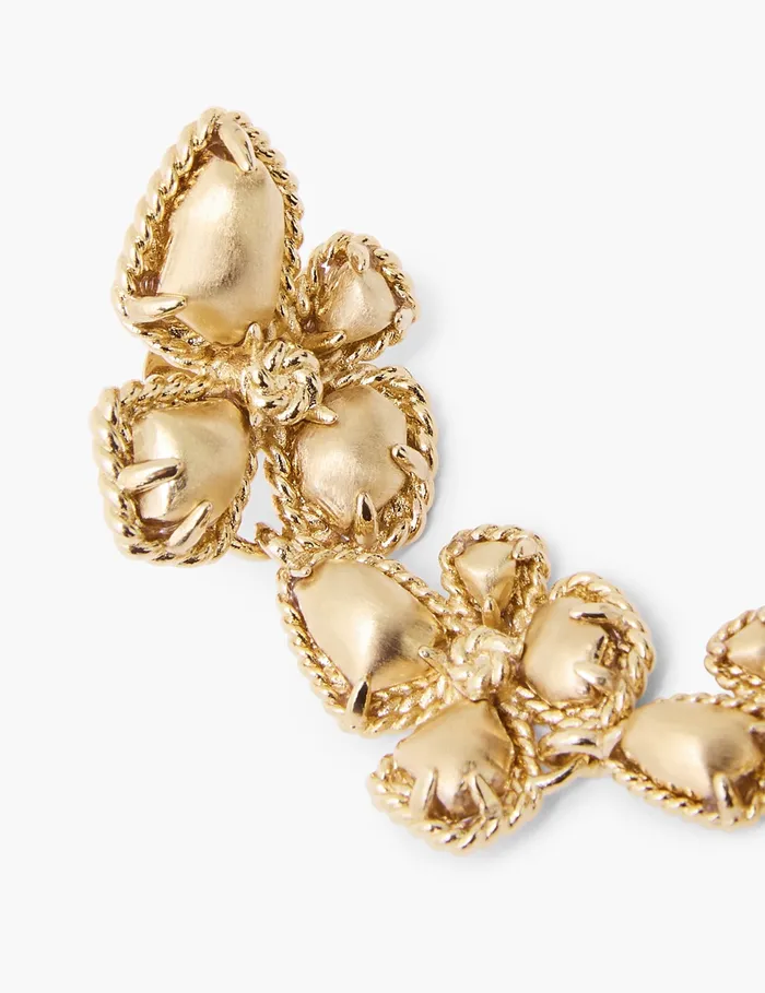 Women Zimmermann Earrings Bloom Large Dangles Gold