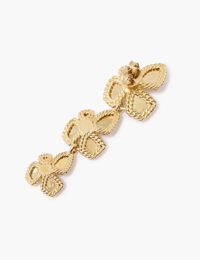Women Zimmermann Earrings Bloom Large Dangles Gold