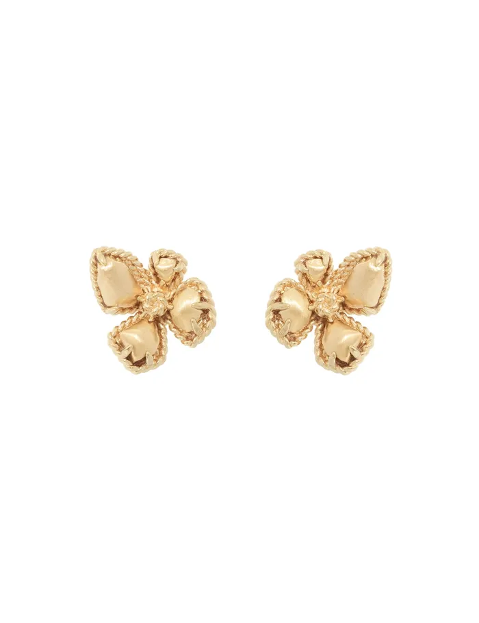 Women Zimmermann Earrings Bloom Large Studs Gold