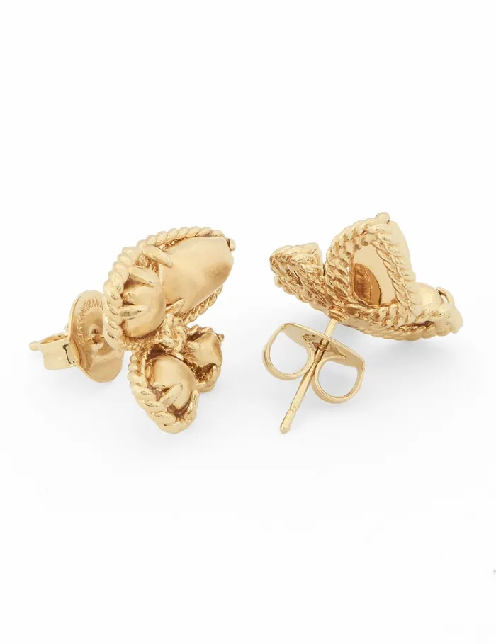 Women Zimmermann Earrings Bloom Large Studs Gold