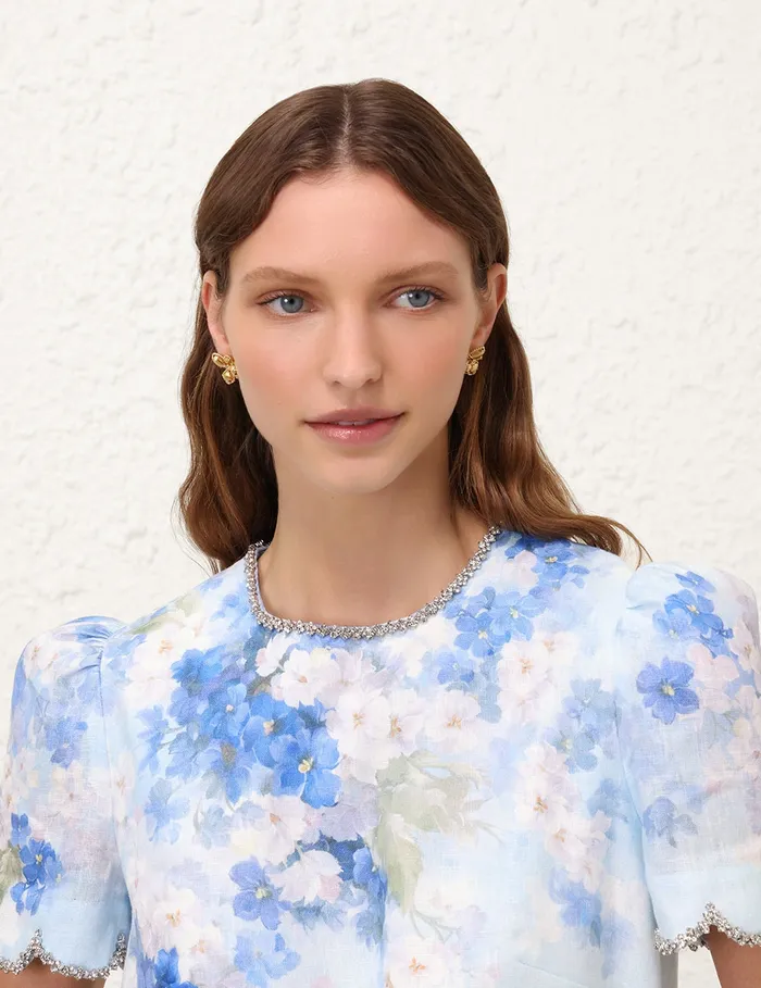 Women Zimmermann Earrings Bloom Large Studs Gold