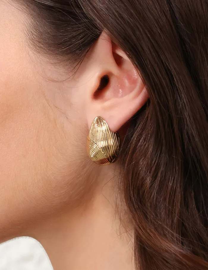 Women Zimmermann Earrings Pebble Mini Studs Gold