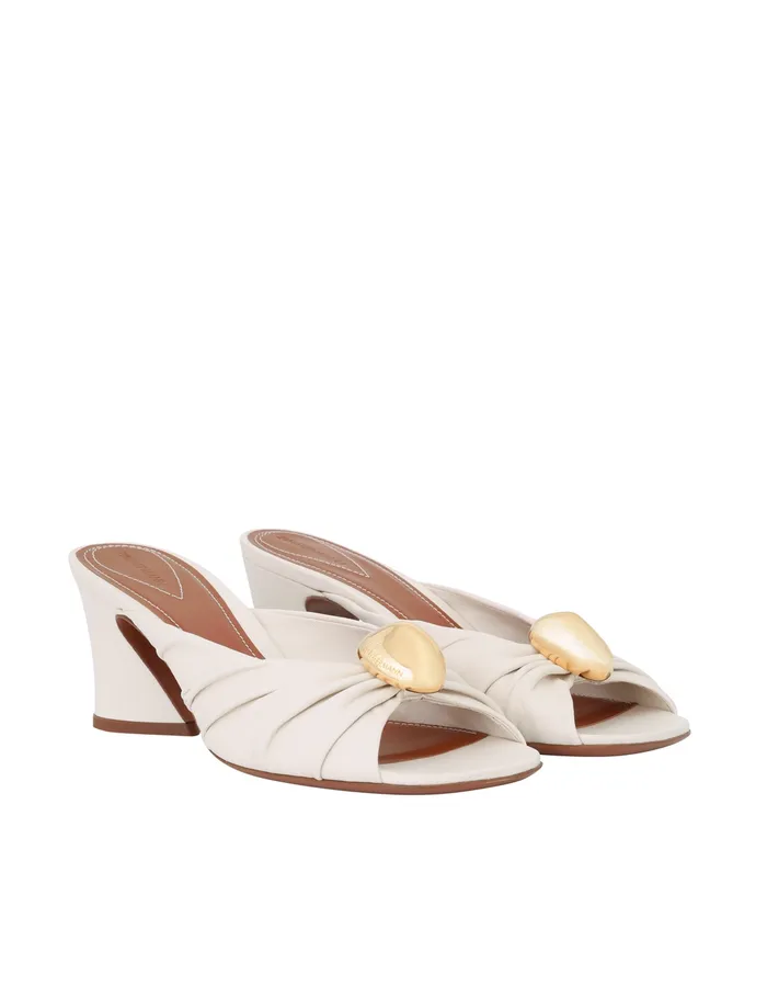 Women Zimmermann Heels Gleam Mule 65 Vanilla