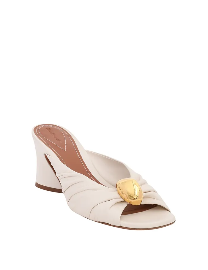 Women Zimmermann Heels Gleam Mule 65 Vanilla